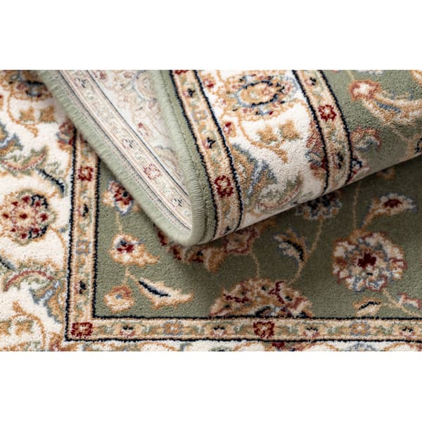 Matto NAIN Ornamentti, kehys 7338/51088 vihreä / beige, 120x170 cm