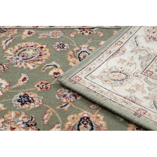 Tæppe NAIN Pynt, ramme 7338/51088 grøn / beige, 200x300 cm