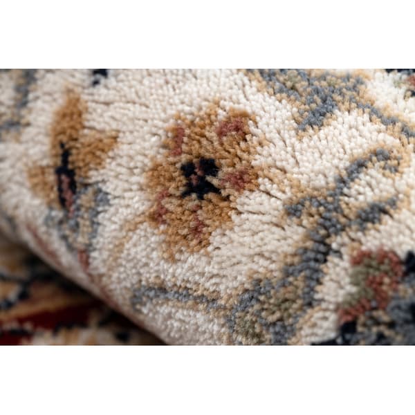 Matto NAIN Ornamentti, kehys 6635/51036 beige / punaruskea, 80x150 cm