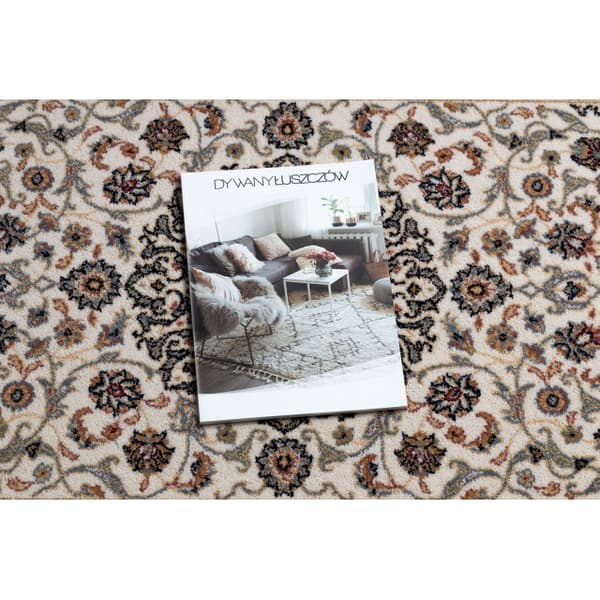 Matto NAIN Ornamentti, kehys 6635/51036 beige / punaruskea, 80x150 cm