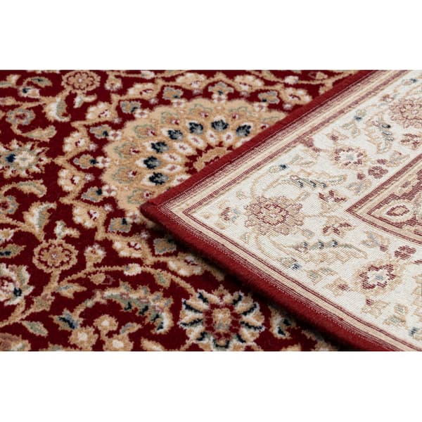 Tæppe NAIN Rosette, ramme 7176/51066 rødbrun, 240x340 cm