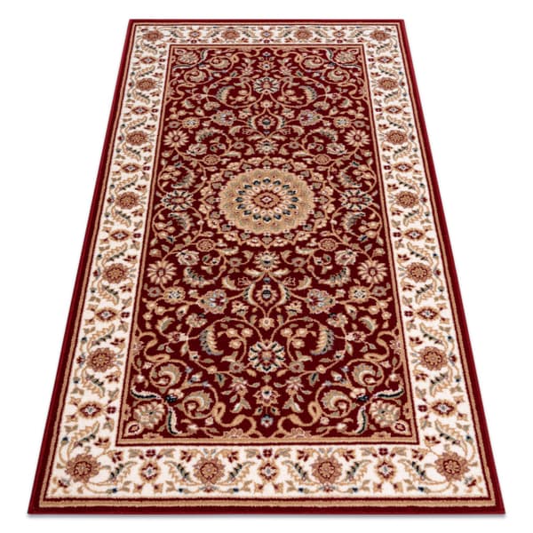 Tæppe NAIN Rosette, ramme 7176/51066 rødbrun, 240x340 cm