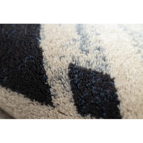Matto NAIN Geometrinen 7706/51955 beige / sininen, 80x150 cm