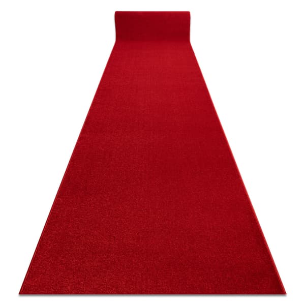 Fortovet KARMEL Glat karmin / rød 60 cm, 60x320 cm
