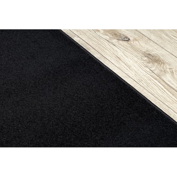 Enkelt fortov KARMEL Glat, enfarvet sort, 60x300 cm