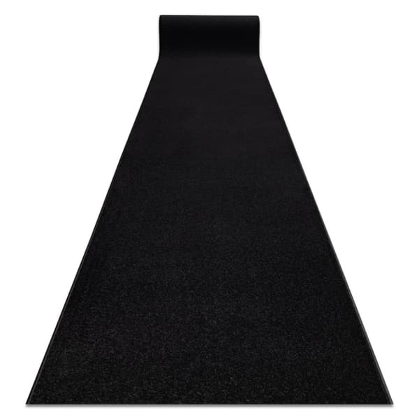 Enkelt fortov KARMEL Glat, enfarvet sort, 60x300 cm