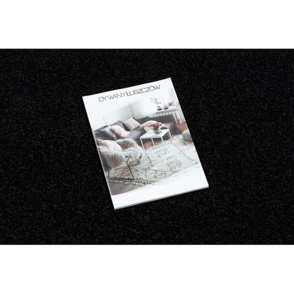 Enkelt fortov KARMEL Glat, enfarvet sort 120 cm, 120x920 cm