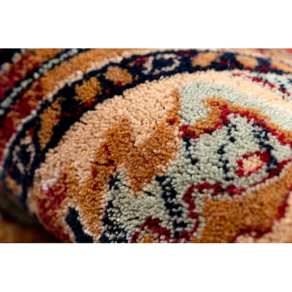 Matta Ull KESHAN fringe, Ornament oriental 2886/53588 rödvin, 250x340