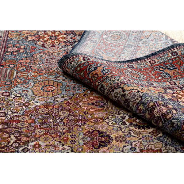 Matto KESHAN Ornamentti, kehys itämainen 7576/53511 terrakotta, 80x145 cm