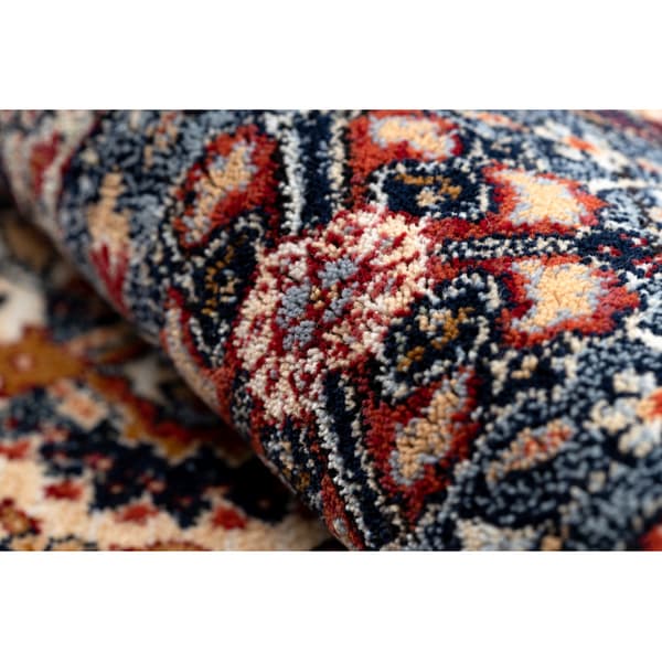 Matto KESHAN Ornamentti, kehys itämainen 7576/53511 terrakotta, 160x230 cm