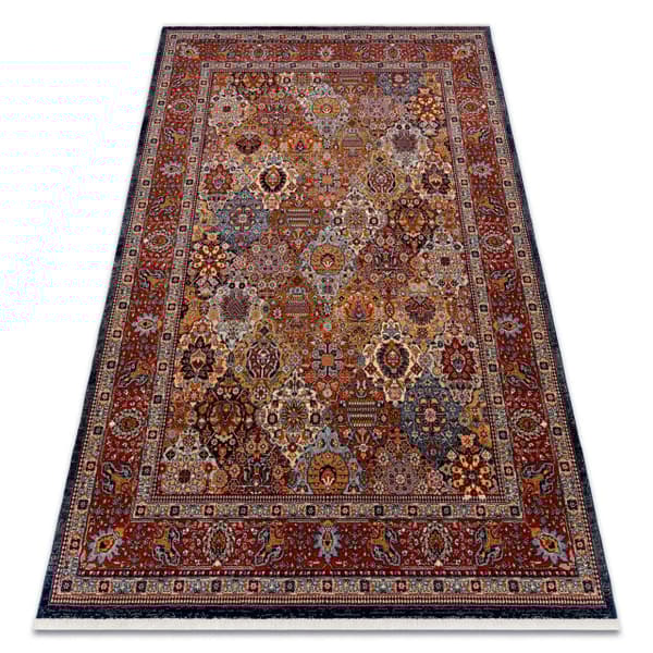 Matto KESHAN Ornamentti, kehys itämainen 7576/53511 terrakotta, 160x230 cm