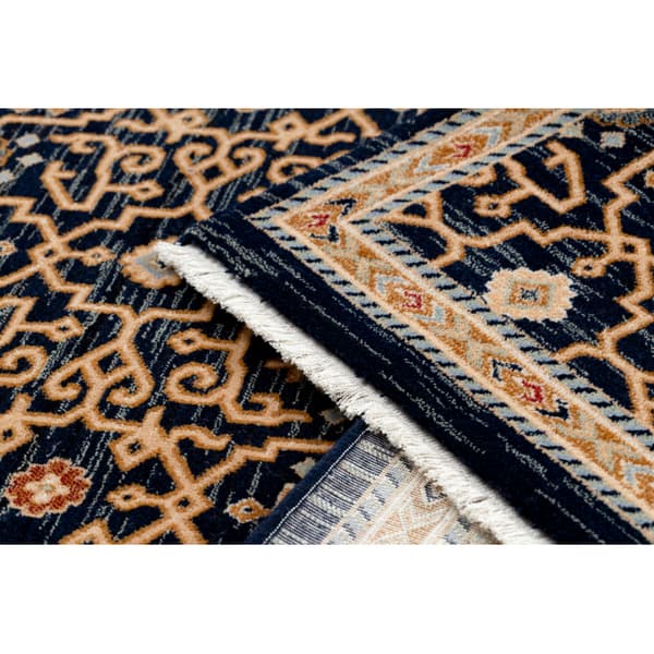 Matto KESHAN itämainen klassinen 7521/53555 beige / laivastonsininen, 160x230 cm