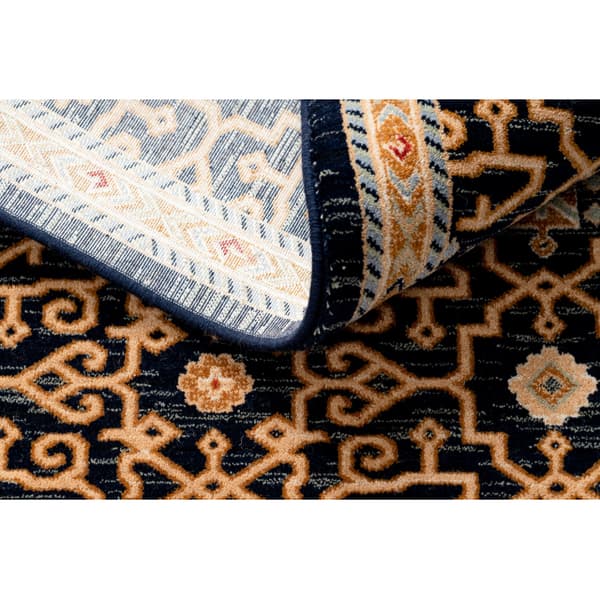 Tæppe KESHAN itämainen klassisk 7521/53555 beige / marineblå blå, 250x340