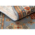 Miniatyrbild 4 av 5: Matta Ull KESHAN fringe, Ram oriental 7683/53544 beige / blå, 250x340