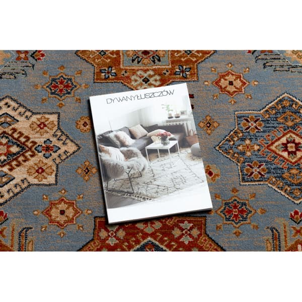 Matto KESHAN Kehys itämainen 7683/53544 beige / sininen, 80x145 cm