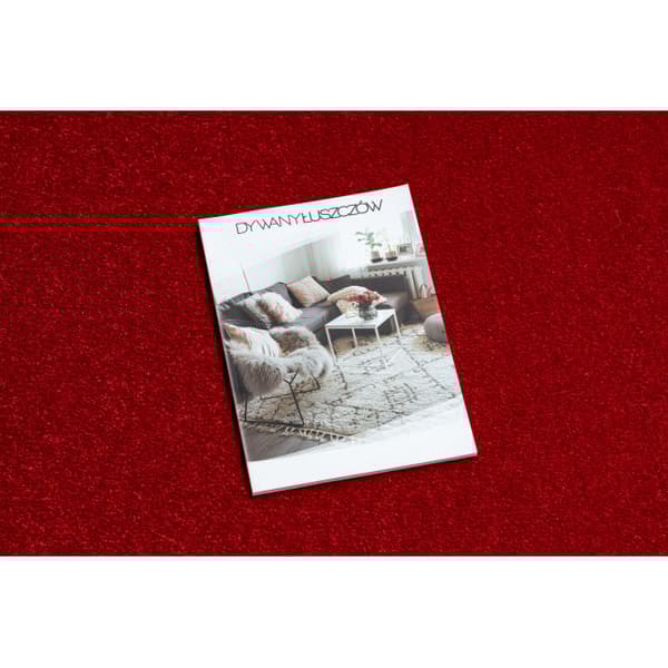 Fortovet KARMEL Glat karmin / rød 80 cm, 80x320 cm
