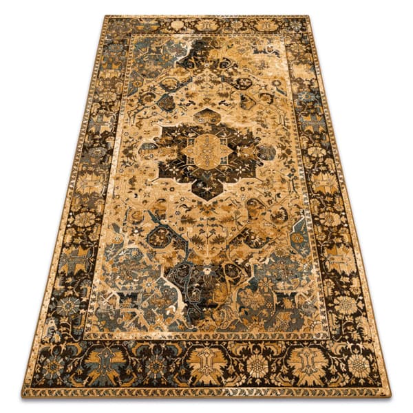 Ullmatta POLONIA Dukato Ornament cognac beige, 200x300 cm