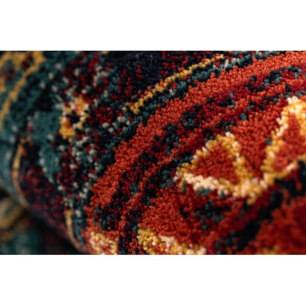 Ullmatta POLONIA Astoria orientalisk, etnisk ruby, 200x300 cm