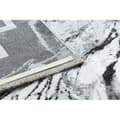 Miniatyrbild 3 av 5: Modern Matta TULS strukturell, fringe  51210 Marmor antracit, 140x190 cm