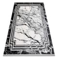 Miniatyrbild 1 av 5: Modern Matta TULS strukturell, fringe  51210 Marmor antracit, 140x190 cm