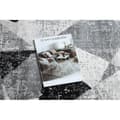 Miniatyrbild 2 av 5: Modern Matta TULS strukturell, fringe  51211 geometrisk antracit, 80x150 cm