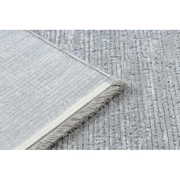Modern Matta TULS strukturell, fringe 51248 grå, 280x370 cm