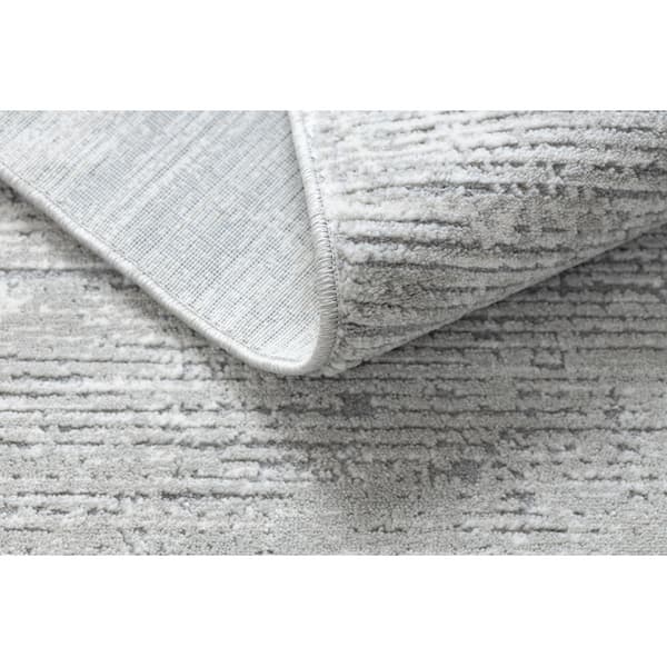 Modern Matta TULS strukturell, fringe 51248 grå, 280x370 cm
