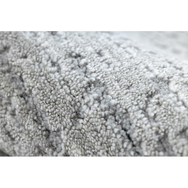 Modern Matta TULS strukturell, fringe 51248 grå, 280x370 cm
