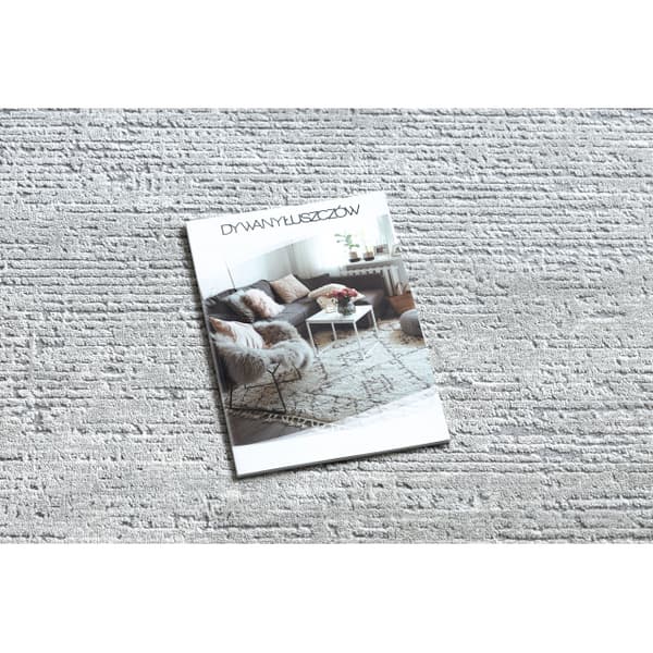 Modern Matta TULS strukturell, fringe 51248 grå, 280x370 cm
