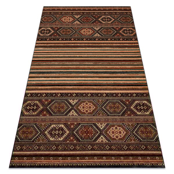 Ullmatta KASHQAI 4356 500 etnisk terracotta, 67x130 cm