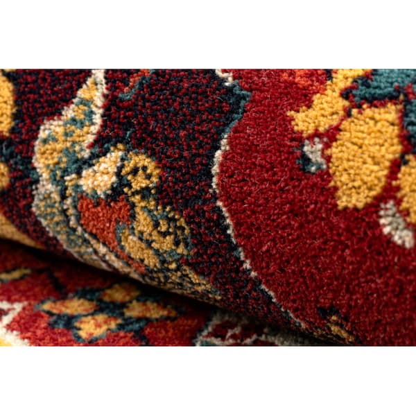 Matto POLONIA Samari Ornamentti rubiini, 170x235 cm