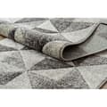 Pikkukuva 2 / 5: Matto FEEL 5672/16811 KOLMIOT harmaa / antrasiitti / kerma, 120x550 cm