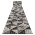 Pikkukuva 1 / 5: Matto FEEL 5672/16811 KOLMIOT harmaa / antrasiitti / kerma, 120x550 cm