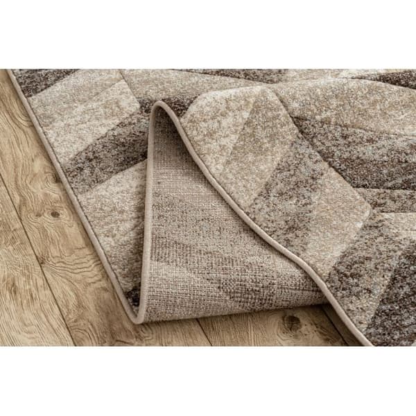 Löpare FEEL 5673/15055 HERRINGBONE beige / brun / grädde 80 cm, 80x120 cm