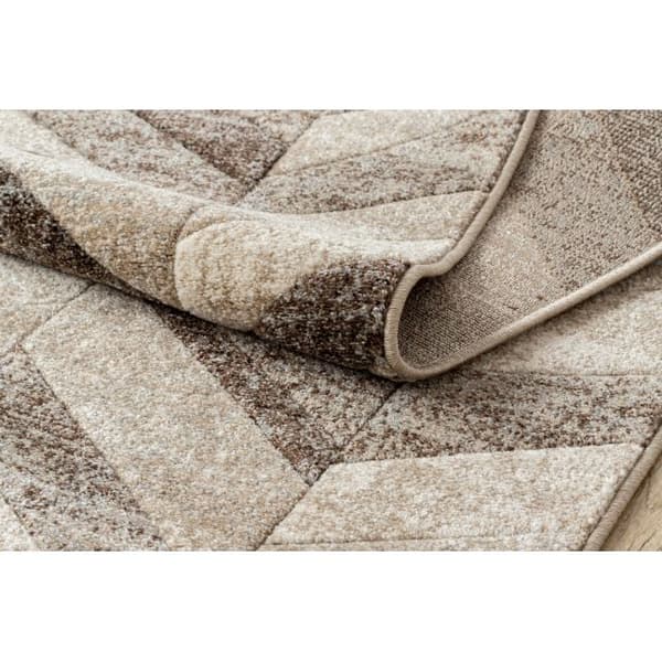 Löpare FEEL 5673/15055 HERRINGBONE beige / brun / grädde 80 cm, 80x120 cm