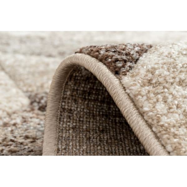 Löpare FEEL 5673/15055 HERRINGBONE beige / brun / grädde 80 cm, 80x120 cm