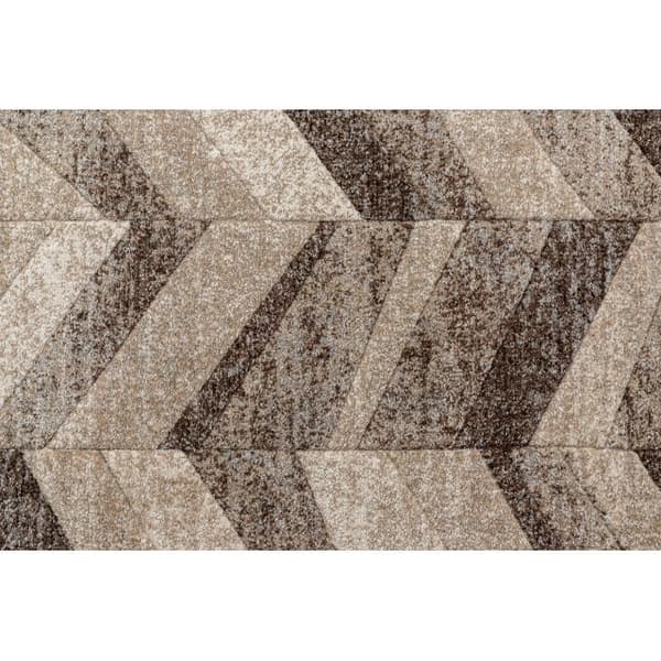 Löpare FEEL 5673/15055 HERRINGBONE beige / brun / grädde 80 cm, 80x120 cm