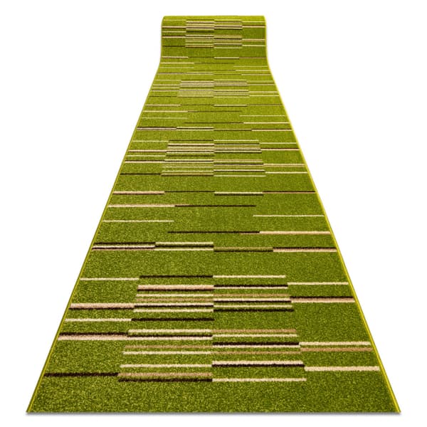 Löpare HEAT-SET FRYZ NELI grön 100 cm, 100x200 cm