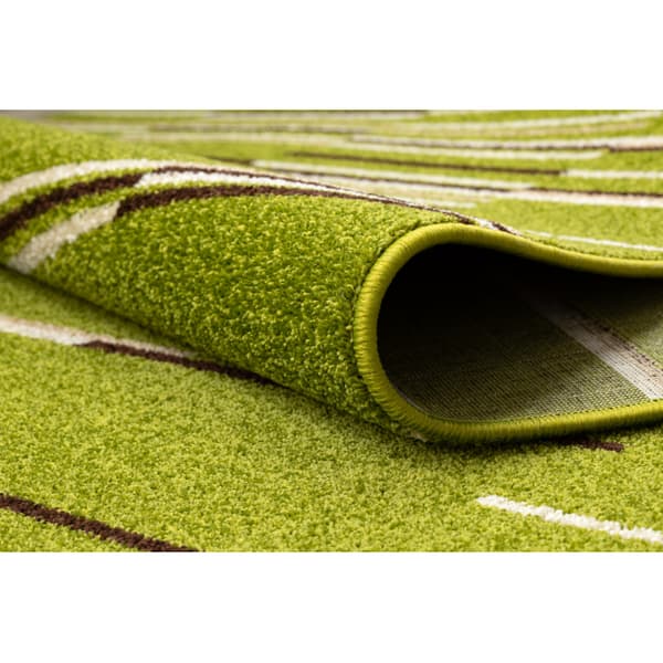 Fortovet HEAT-SET FRYZ NELI grønt 100 cm, 100x1400 cm