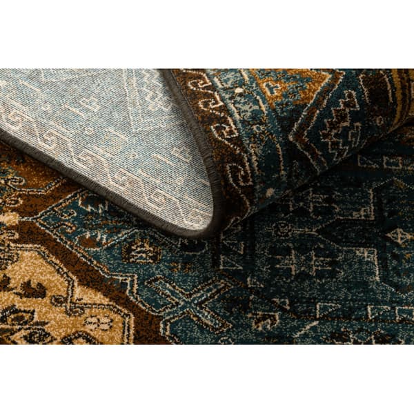 Ullmatta POLONIA Astoria orientalisk, etnisk cognac beige, 235x350 cm