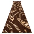 Miniatyrbild 1 av 5: Löpare HEAT-SET FRYZ COFFEE brun 70 cm, 70x740 cm