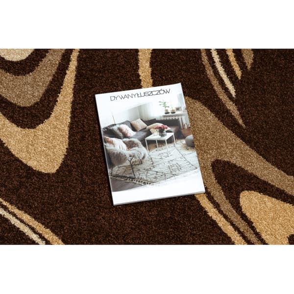 Fortovet KARMEL FRYZ - COFFEE brun 90 cm, 90x410 cm