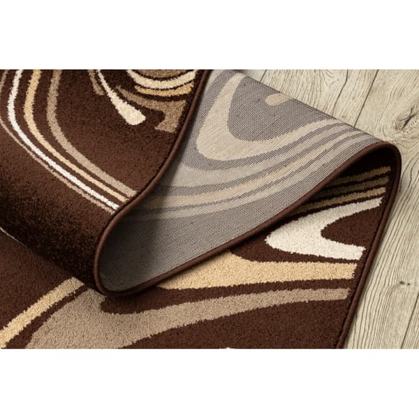 Fortovet KARMEL FRYZ - COFFEE brun 100 cm, 100x460 cm