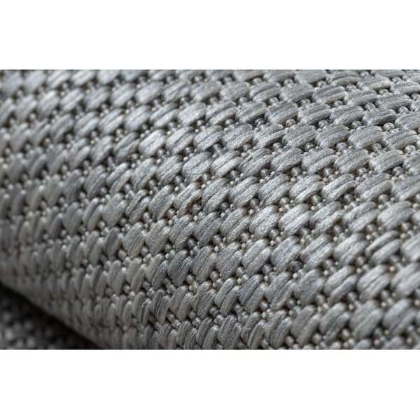 Matta FLAT 48663/037 SISAL - silver PLAIN , 140x200 cm