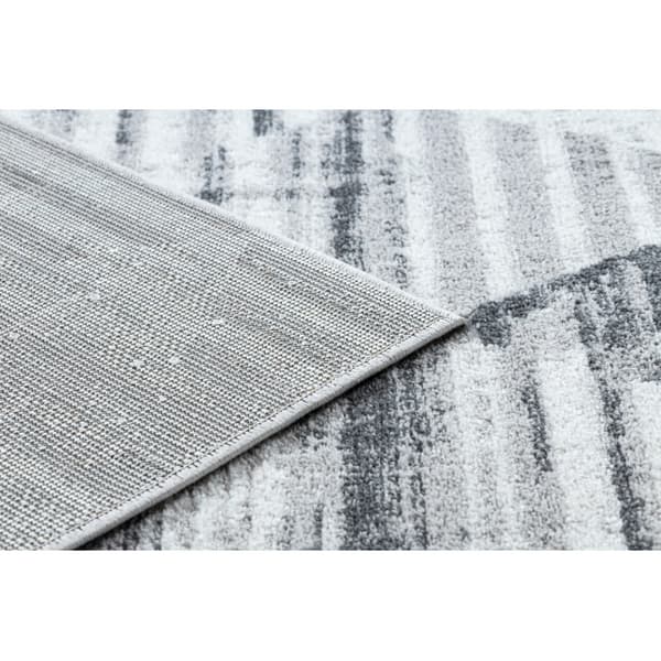 Tæppe POLI 9051A Geometrisk hvid / grå, 120x170 cm