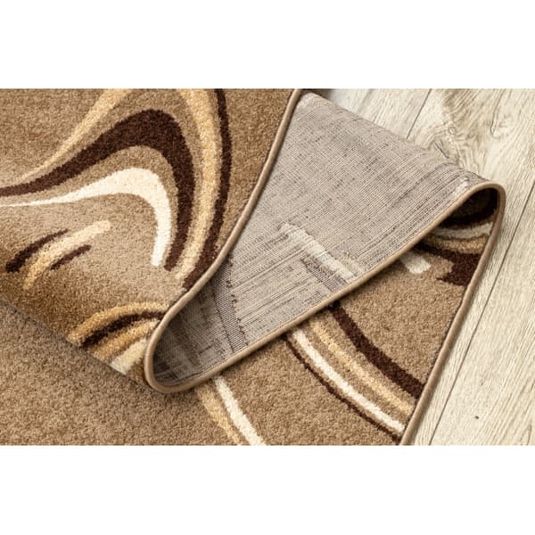 Fortovet KARMEL FRYZ - COFFEE valnød 90 cm, 90x230 cm