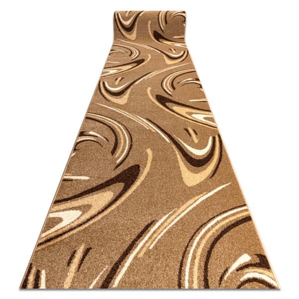 Fortovet KARMEL FRYZ - COFFEE valnød  100 cm, 100x450 cm