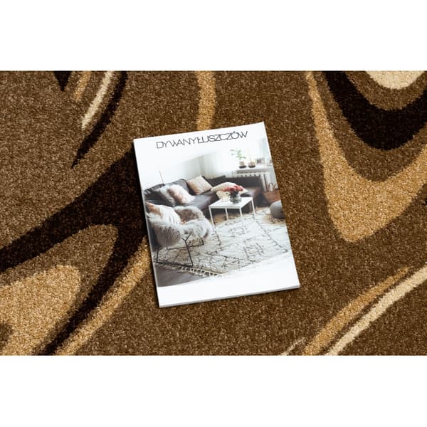 Löpare HEAT-SET FRYZ COFFEE nut 100 cm, 100x510 cm