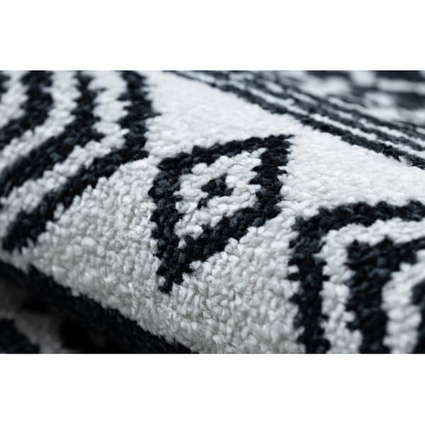 Tæppe FUN Napkin serviet hjul - sort, cirkel 160 cm