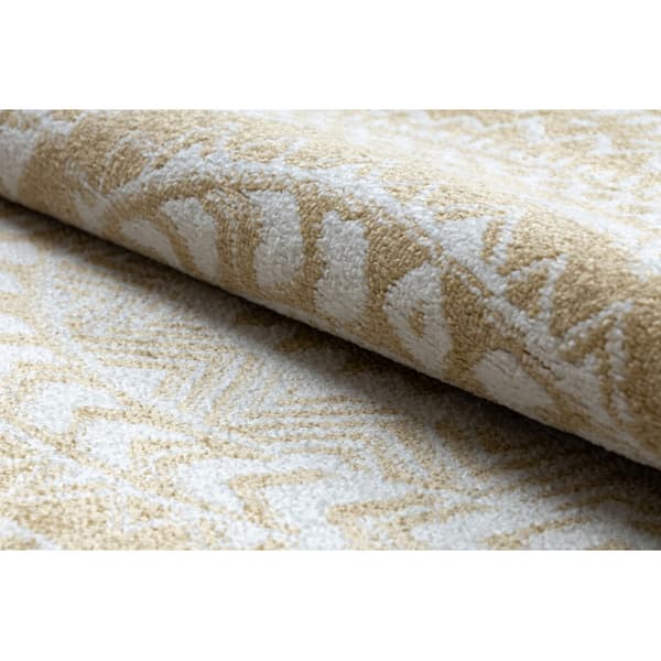 Tæppe FUN Napkin serviet hjul - guld, cirkel 100 cm